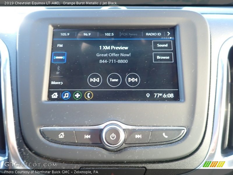 Orange Burst Metallic / Jet Black 2019 Chevrolet Equinox LT AWD