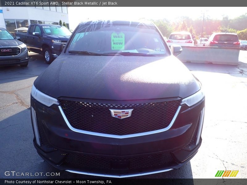 Stellar Black Metallic / Jet Black 2021 Cadillac XT6 Sport AWD