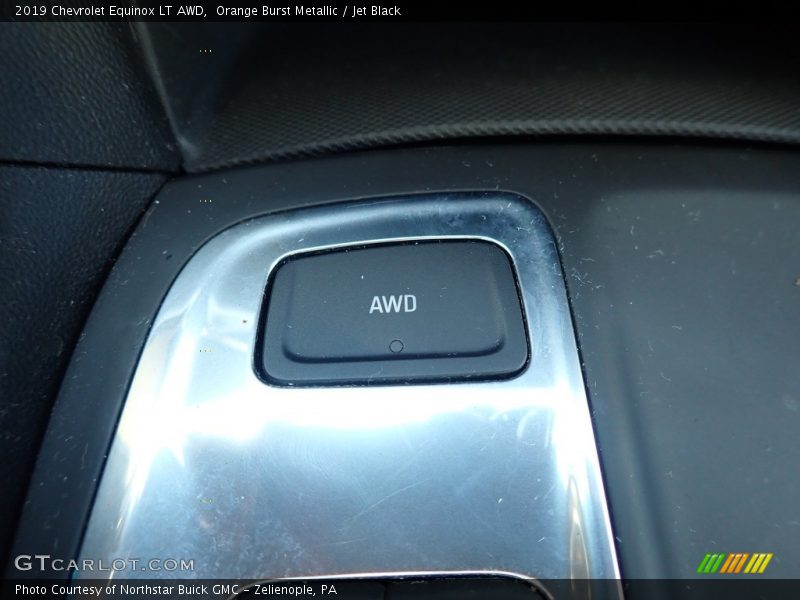 Orange Burst Metallic / Jet Black 2019 Chevrolet Equinox LT AWD