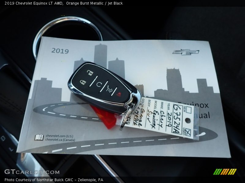 Orange Burst Metallic / Jet Black 2019 Chevrolet Equinox LT AWD