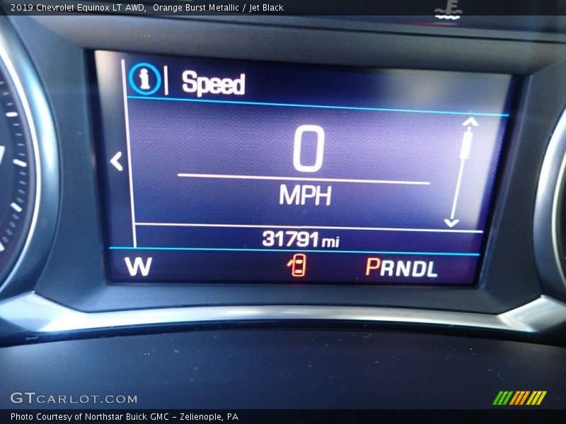 Orange Burst Metallic / Jet Black 2019 Chevrolet Equinox LT AWD