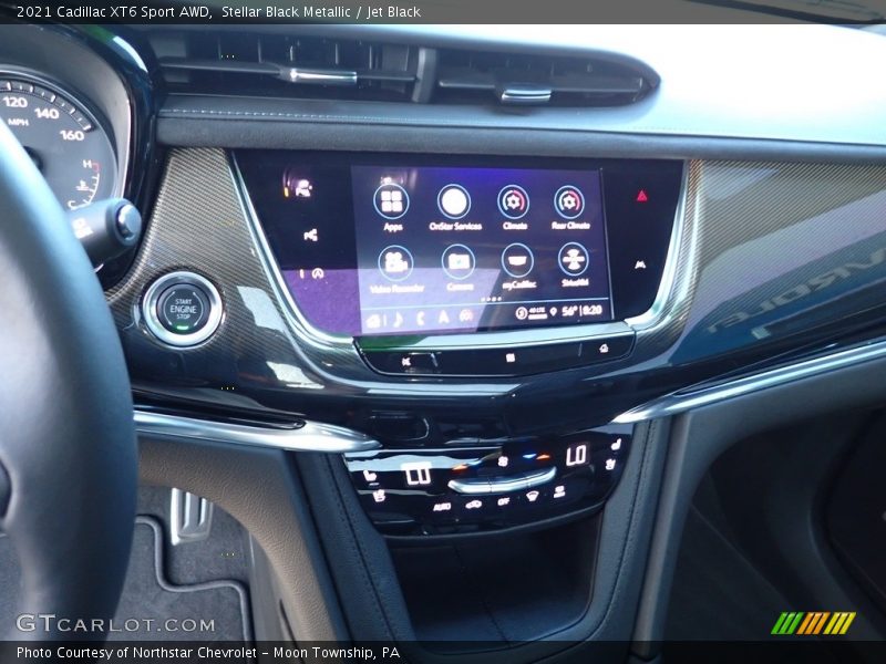 Stellar Black Metallic / Jet Black 2021 Cadillac XT6 Sport AWD