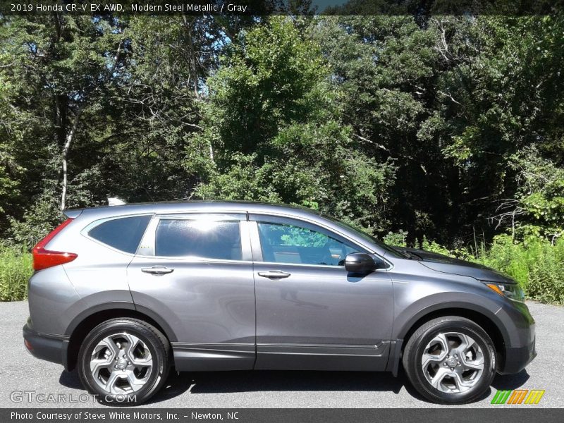 Modern Steel Metallic / Gray 2019 Honda CR-V EX AWD