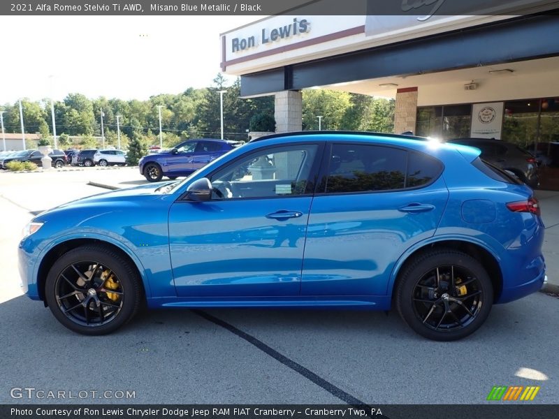 Misano Blue Metallic / Black 2021 Alfa Romeo Stelvio Ti AWD