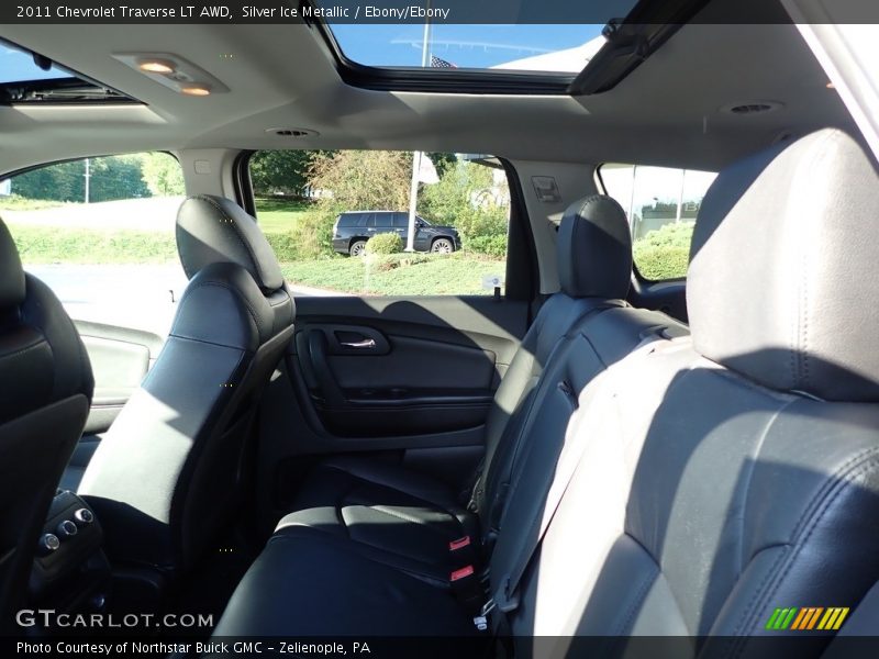 Silver Ice Metallic / Ebony/Ebony 2011 Chevrolet Traverse LT AWD