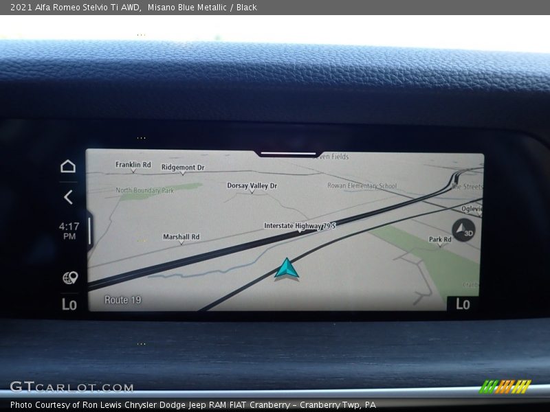 Navigation of 2021 Stelvio Ti AWD