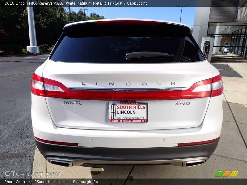 White Platinum Metallic Tri-Coat / Cappuccino 2018 Lincoln MKX Reserve AWD