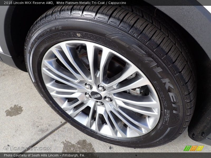 White Platinum Metallic Tri-Coat / Cappuccino 2018 Lincoln MKX Reserve AWD