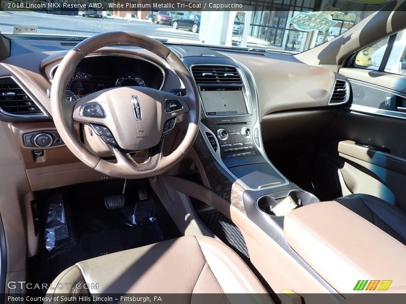 White Platinum Metallic Tri-Coat / Cappuccino 2018 Lincoln MKX Reserve AWD