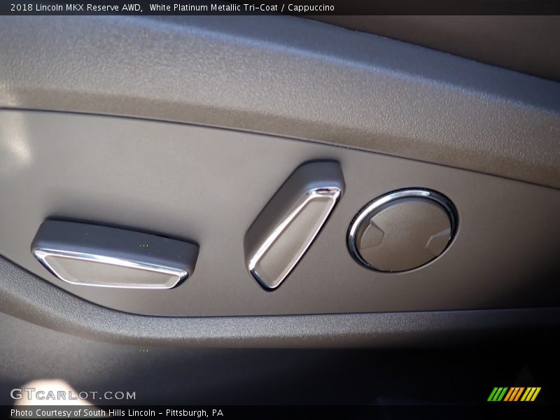 White Platinum Metallic Tri-Coat / Cappuccino 2018 Lincoln MKX Reserve AWD