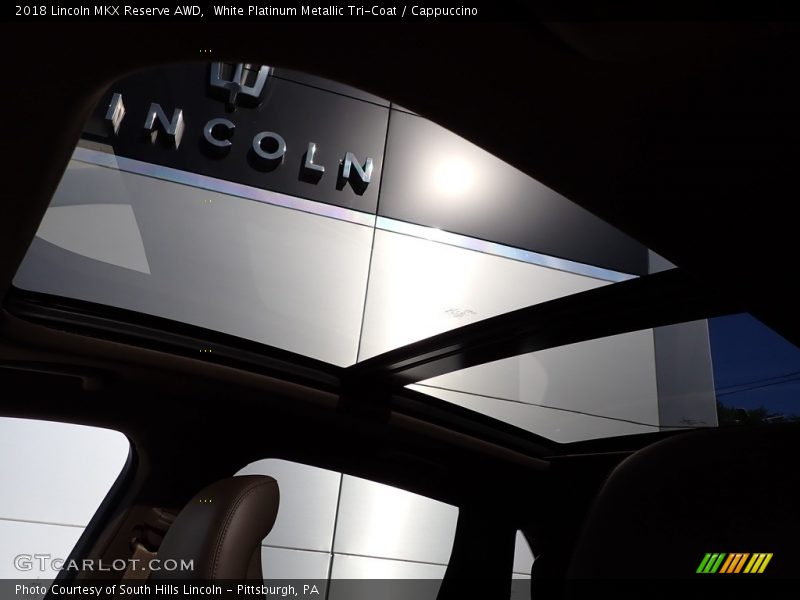 White Platinum Metallic Tri-Coat / Cappuccino 2018 Lincoln MKX Reserve AWD