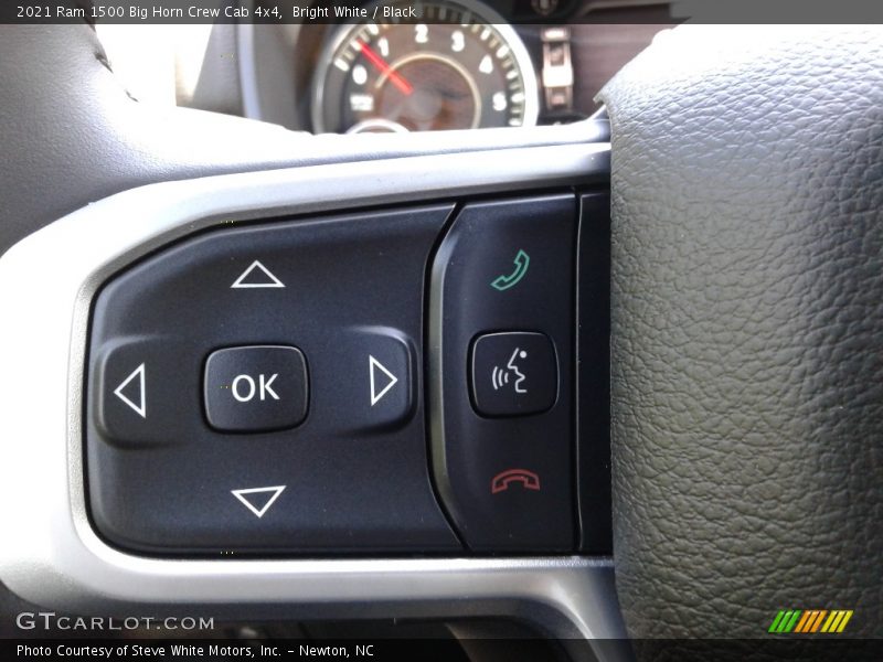 Bright White / Black 2021 Ram 1500 Big Horn Crew Cab 4x4