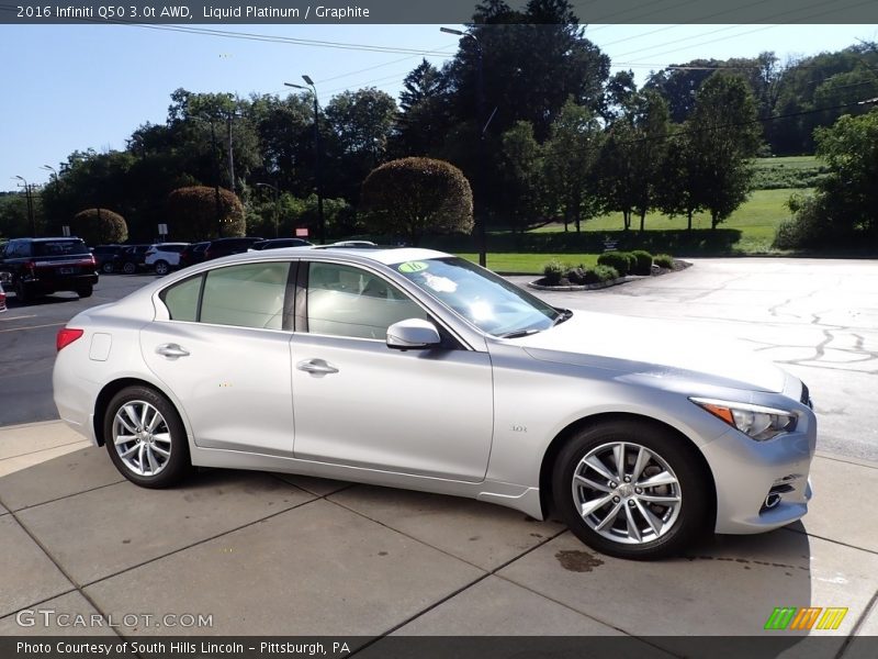 Liquid Platinum / Graphite 2016 Infiniti Q50 3.0t AWD