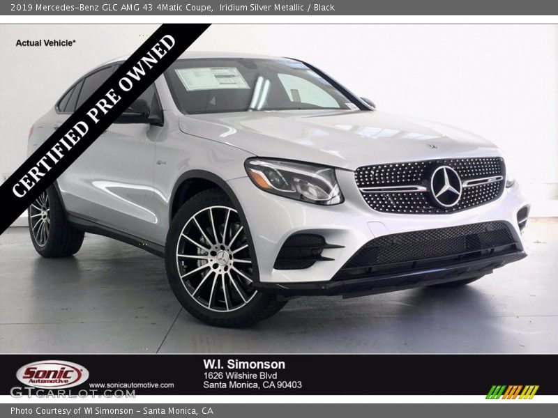 Iridium Silver Metallic / Black 2019 Mercedes-Benz GLC AMG 43 4Matic Coupe