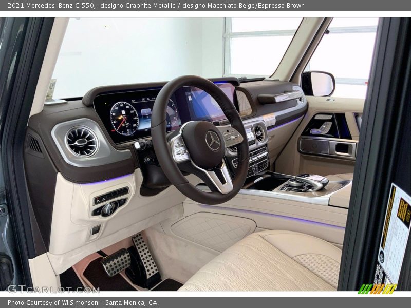 designo Graphite Metallic / designo Macchiato Beige/Espresso Brown 2021 Mercedes-Benz G 550