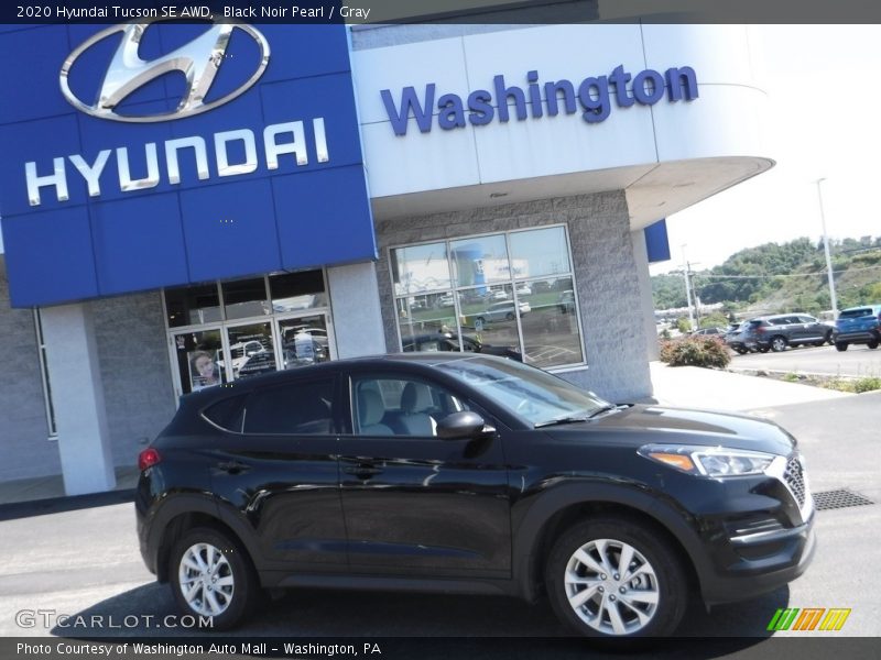 Black Noir Pearl / Gray 2020 Hyundai Tucson SE AWD