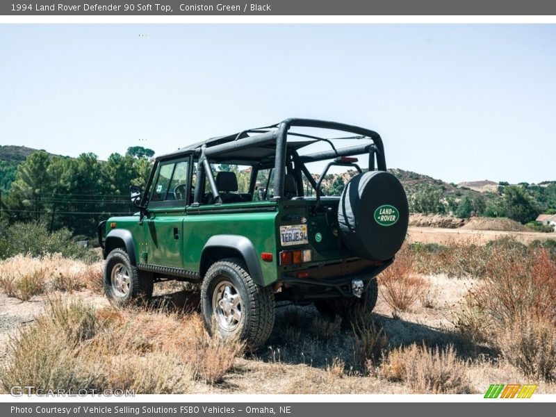 Coniston Green / Black 1994 Land Rover Defender 90 Soft Top