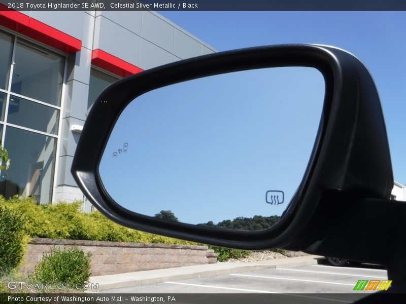 Celestial Silver Metallic / Black 2018 Toyota Highlander SE AWD