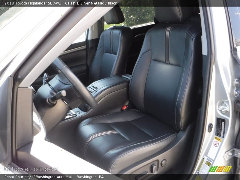Celestial Silver Metallic / Black 2018 Toyota Highlander SE AWD