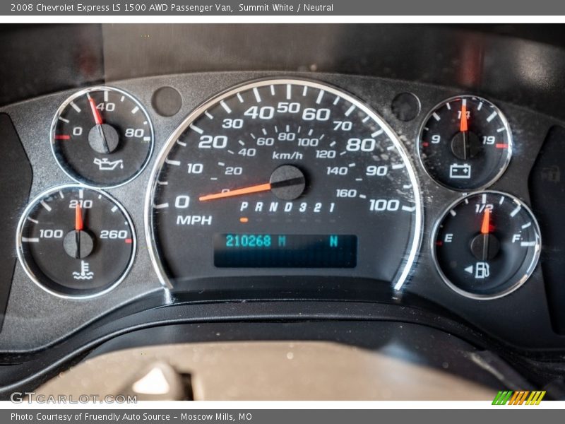 Summit White / Neutral 2008 Chevrolet Express LS 1500 AWD Passenger Van