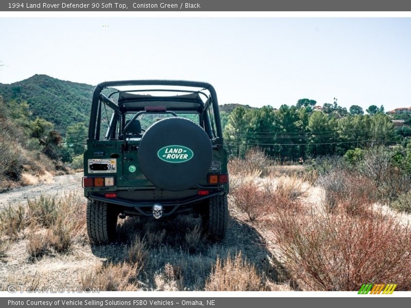 Coniston Green / Black 1994 Land Rover Defender 90 Soft Top