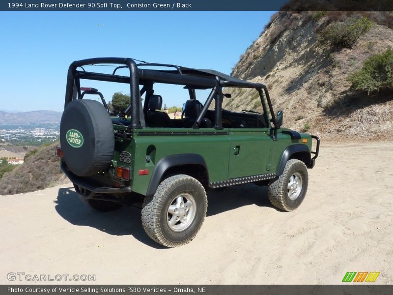 Coniston Green / Black 1994 Land Rover Defender 90 Soft Top