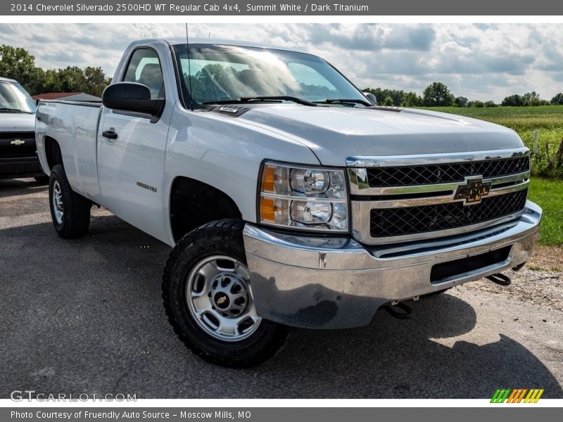 Summit White / Dark Titanium 2014 Chevrolet Silverado 2500HD WT Regular Cab 4x4