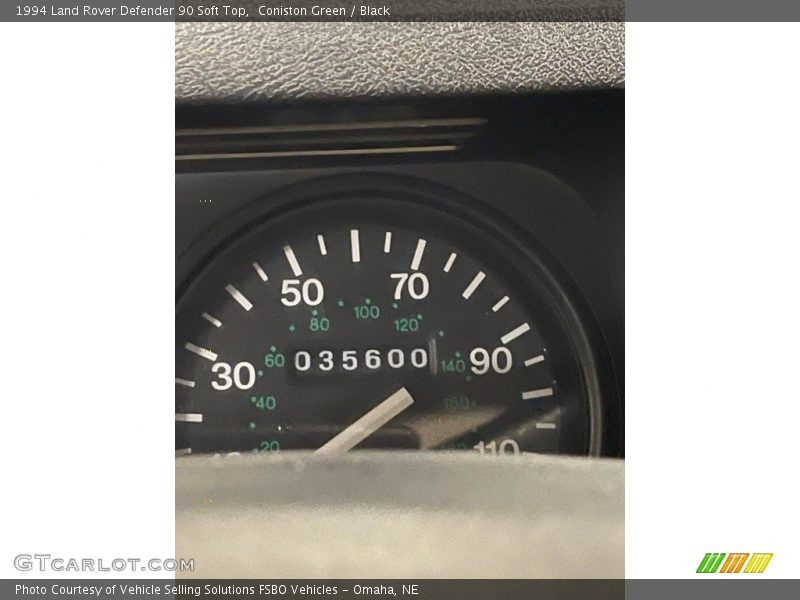Coniston Green / Black 1994 Land Rover Defender 90 Soft Top