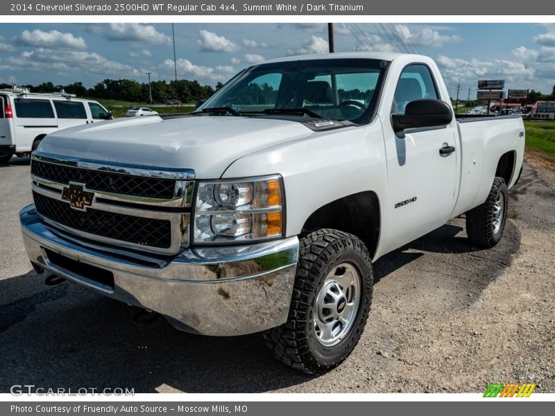 Summit White / Dark Titanium 2014 Chevrolet Silverado 2500HD WT Regular Cab 4x4