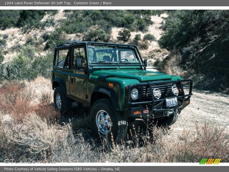 Coniston Green / Black 1994 Land Rover Defender 90 Soft Top