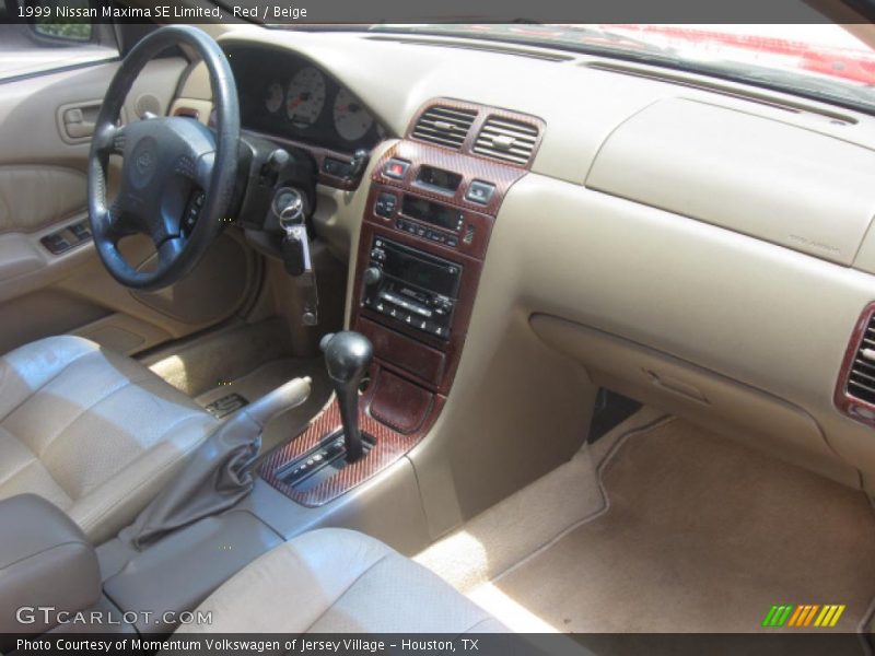 Red / Beige 1999 Nissan Maxima SE Limited
