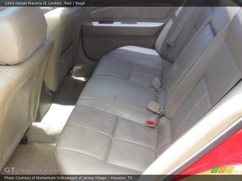 Red / Beige 1999 Nissan Maxima SE Limited