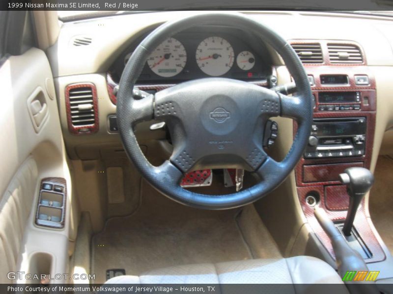 Red / Beige 1999 Nissan Maxima SE Limited