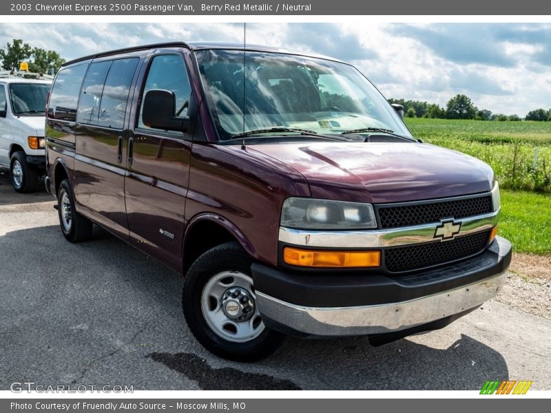  2003 Express 2500 Passenger Van Berry Red Metallic