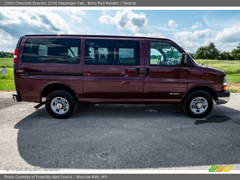  2003 Express 2500 Passenger Van Berry Red Metallic
