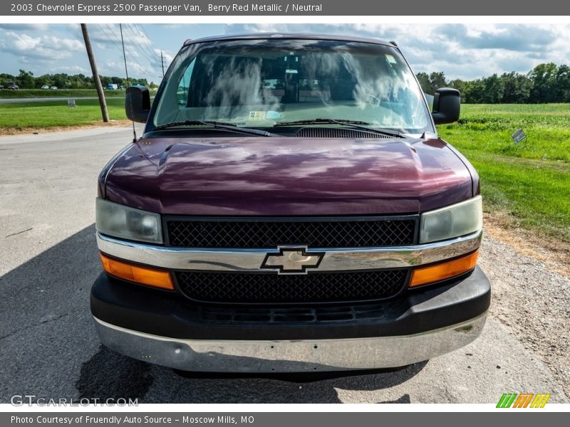 Berry Red Metallic / Neutral 2003 Chevrolet Express 2500 Passenger Van