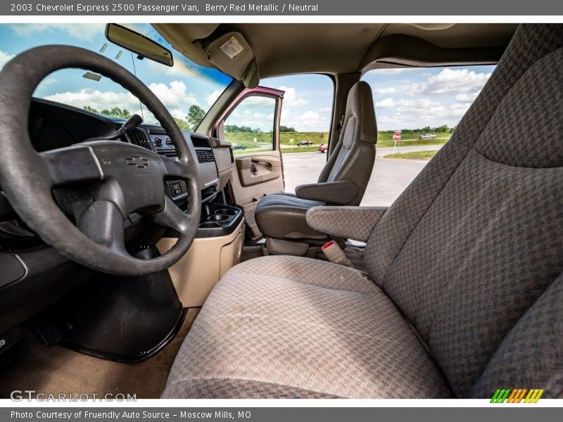 Berry Red Metallic / Neutral 2003 Chevrolet Express 2500 Passenger Van