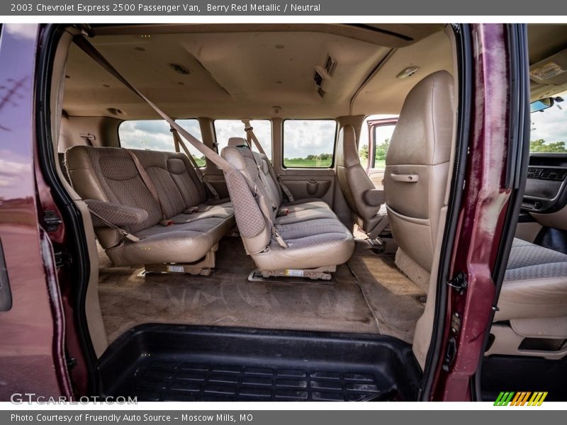 Rear Seat of 2003 Express 2500 Passenger Van