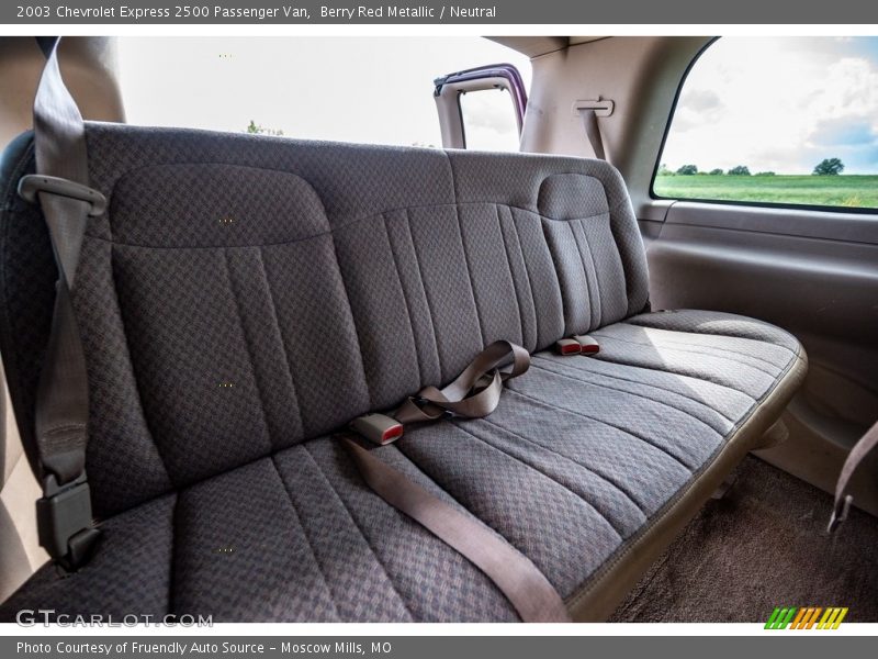 Rear Seat of 2003 Express 2500 Passenger Van