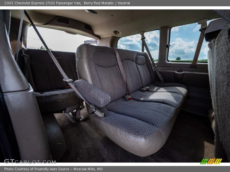 Rear Seat of 2003 Express 2500 Passenger Van
