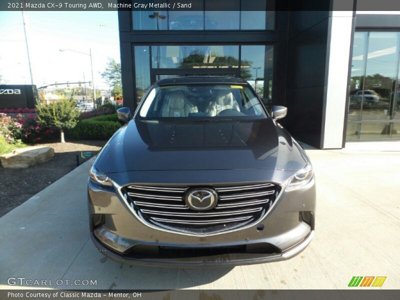 Machine Gray Metallic / Sand 2021 Mazda CX-9 Touring AWD
