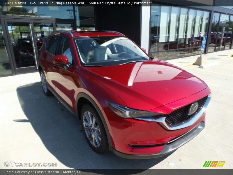Soul Red Crystal Metallic / Parchment 2021 Mazda CX-5 Grand Touring Reserve AWD