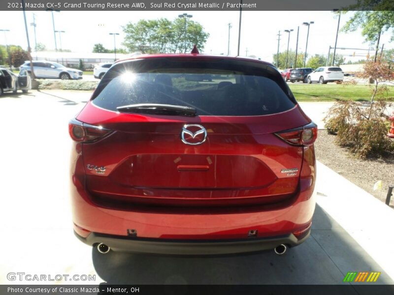 Soul Red Crystal Metallic / Parchment 2021 Mazda CX-5 Grand Touring Reserve AWD