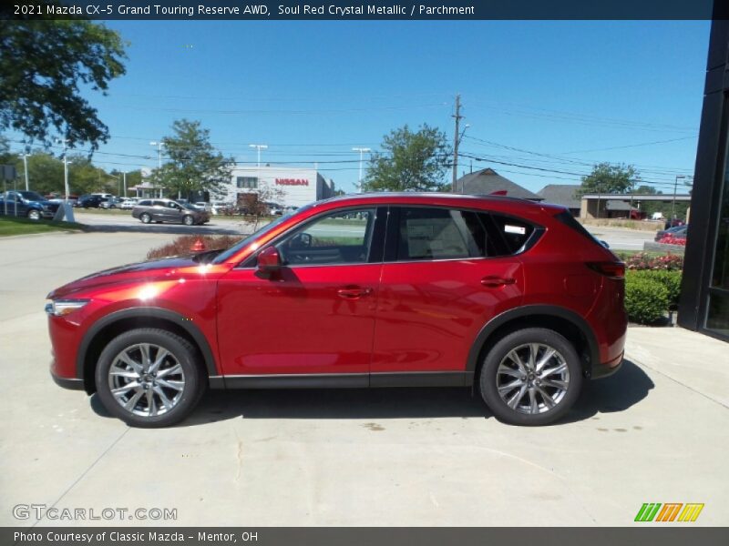Soul Red Crystal Metallic / Parchment 2021 Mazda CX-5 Grand Touring Reserve AWD