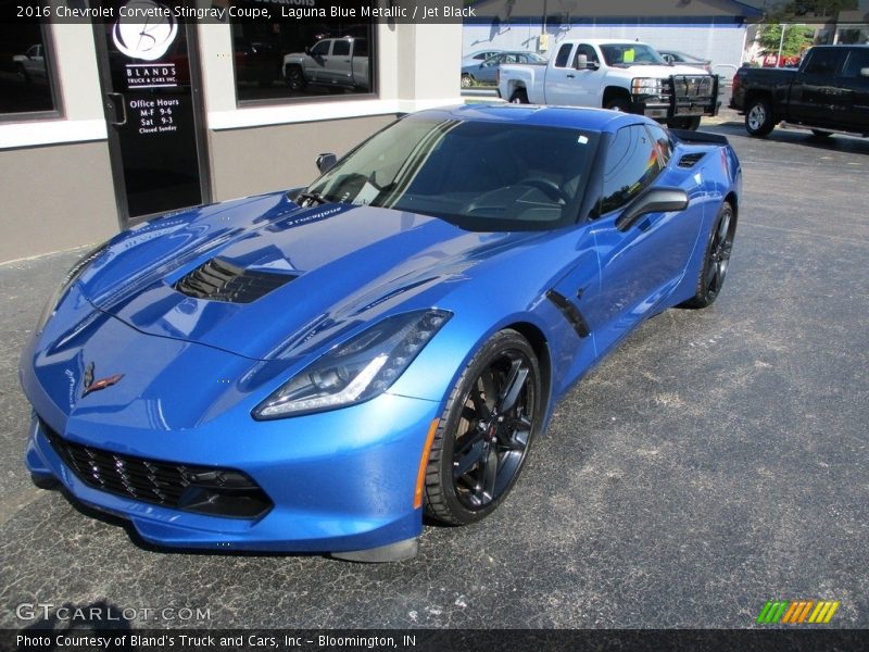 Laguna Blue Metallic / Jet Black 2016 Chevrolet Corvette Stingray Coupe