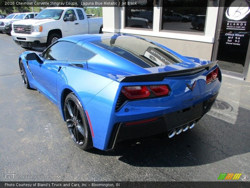 Laguna Blue Metallic / Jet Black 2016 Chevrolet Corvette Stingray Coupe