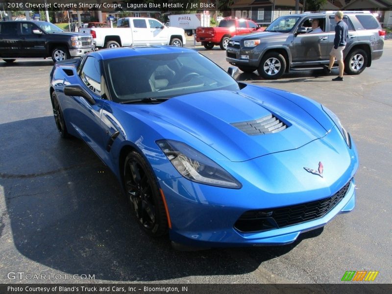 Laguna Blue Metallic / Jet Black 2016 Chevrolet Corvette Stingray Coupe