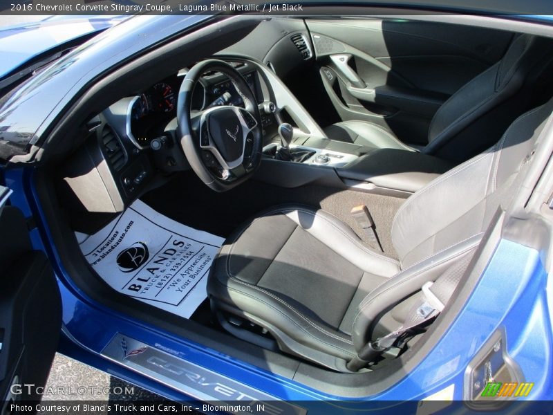 Laguna Blue Metallic / Jet Black 2016 Chevrolet Corvette Stingray Coupe