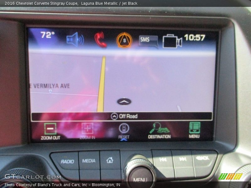 Laguna Blue Metallic / Jet Black 2016 Chevrolet Corvette Stingray Coupe