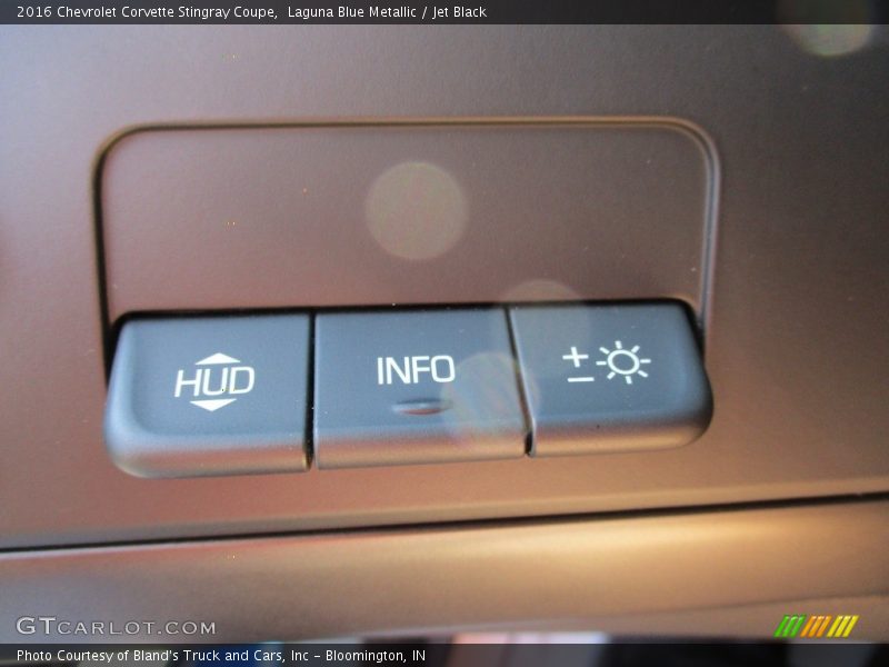 Laguna Blue Metallic / Jet Black 2016 Chevrolet Corvette Stingray Coupe